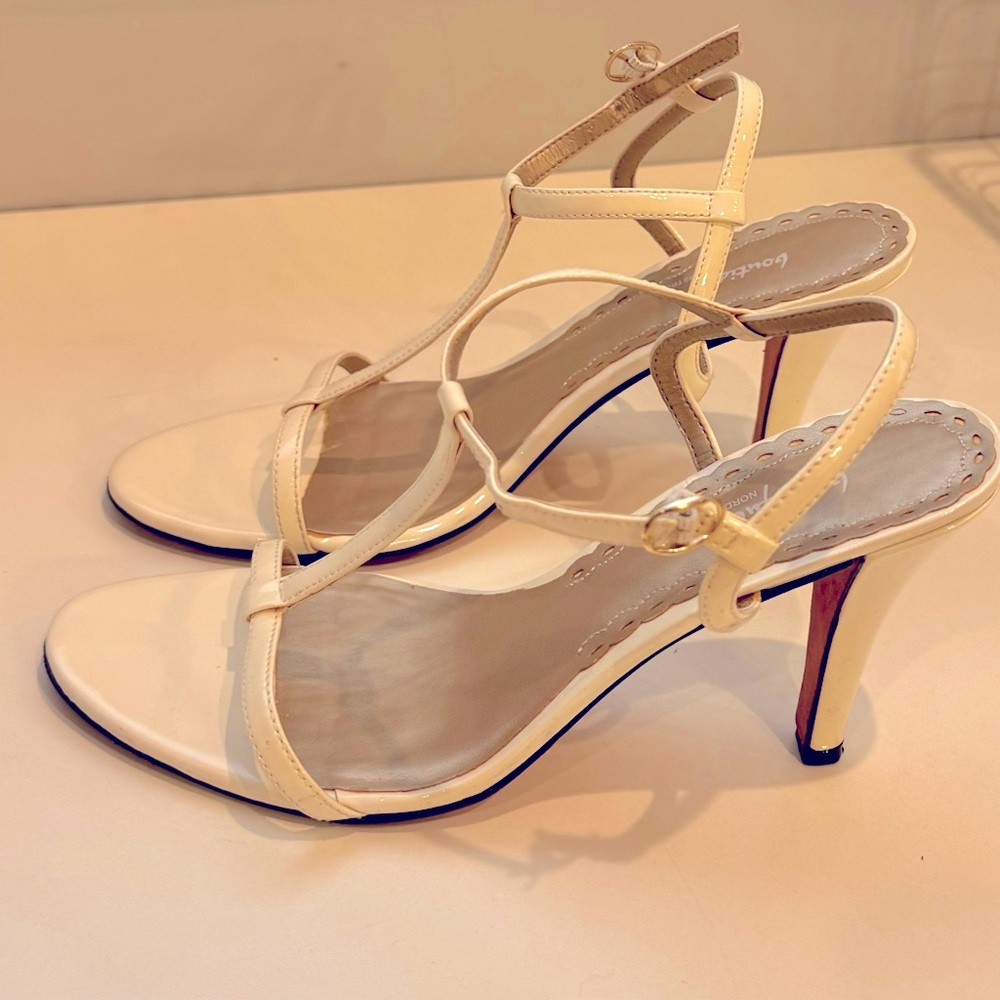 White sandals